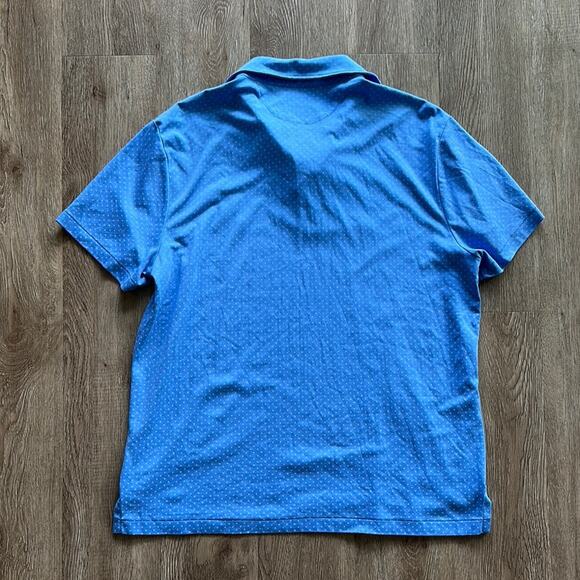 Polo by Ralph Lauren Men's Blue Polka Dot Short Sleeve Polo Size Large - Picture 5 of 5